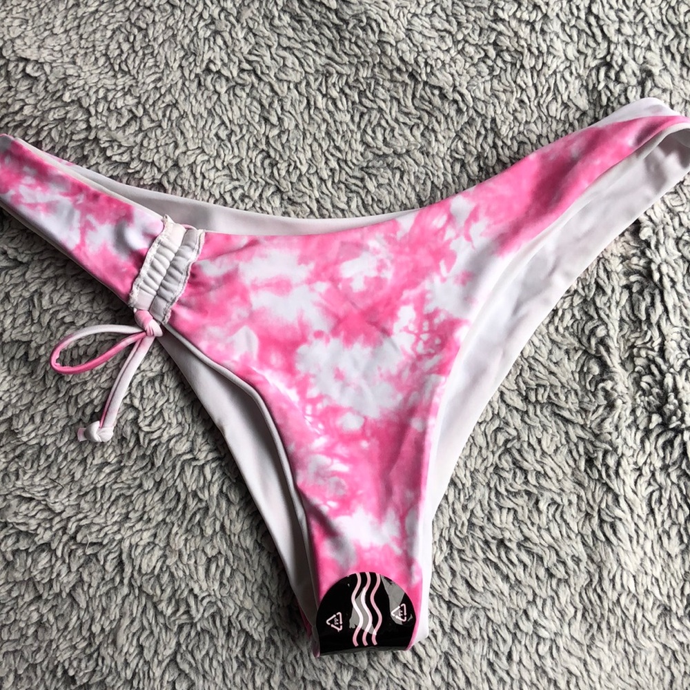 pink tie die swimsuit bottoms from zaful